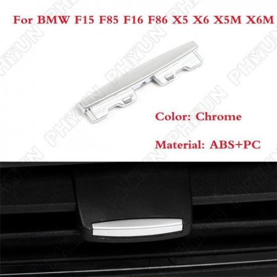 A/C Air Outlet Paddle Trim Strip ABS Chrome For BMW X5M X6M X5 F15 F85 F16 F86
