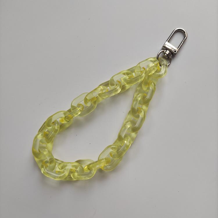 Handy-Fingerriemen Kette, Acryl Handy-Zubehör Riemen Kette Handgelenk Schlüsselanhänger Riemen Fingerarmband Kette