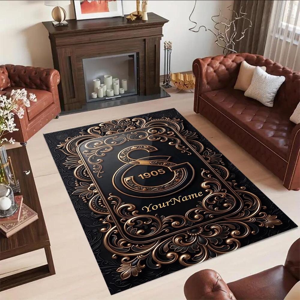 Galatasaray Personalized Text Floor Mat Perfect For Hallway Dining Room Living Rooms Decorate Room Antislip Carpet Office Home Decor