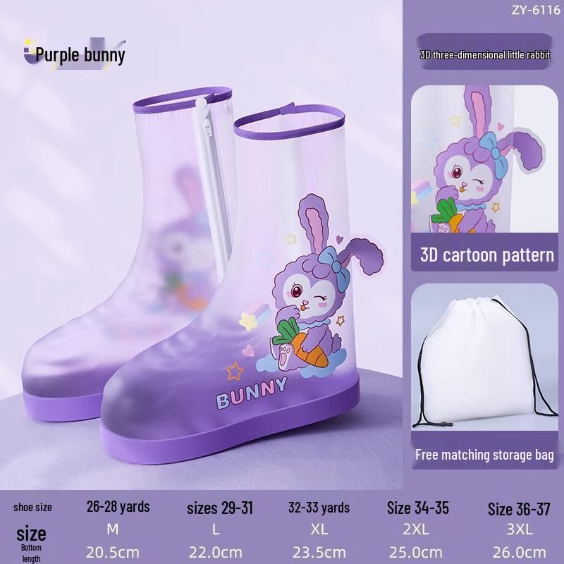 Wiederverwendbare Rutschfeste Regenstiefelüberzieher - Wasserdicht, Verdickt, Verschleißfest für Kinder, Frauen und Männer