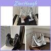 Laser Holographic Pu Tote Bag For Women With Zipper Closure And Mobile Pocket