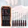 With Through Hole Chrome Vanadium Steel Tappped Screwdriver Set 7pcs/set Effective Magnetic Phillips Slotted Types