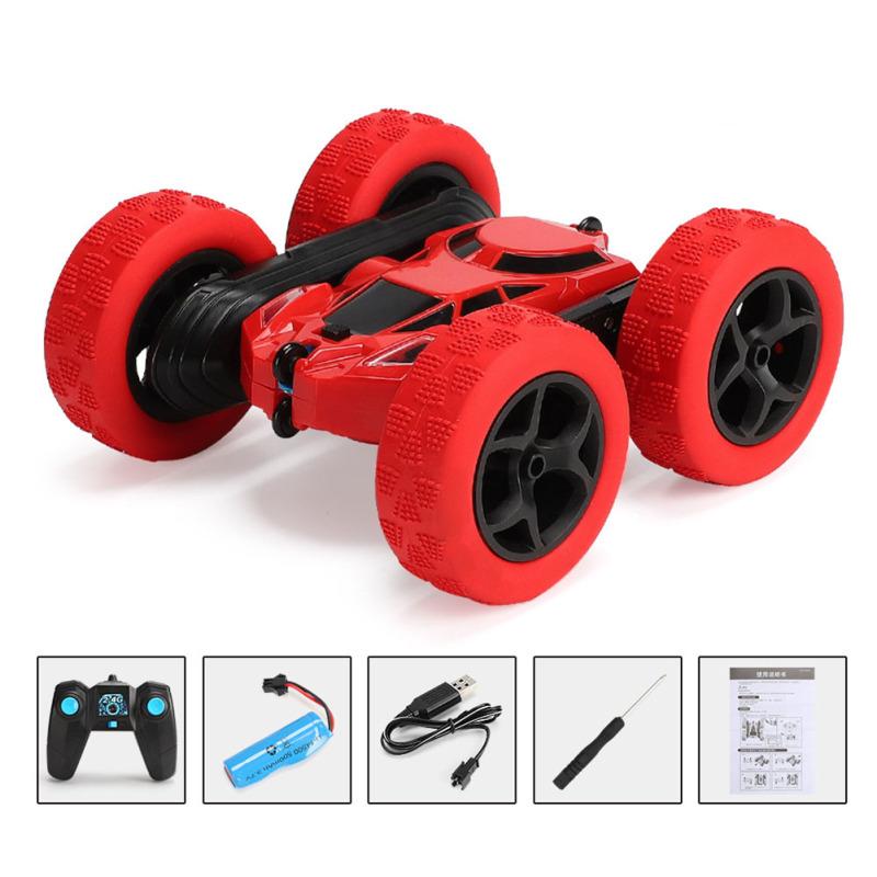 2.4g Remote Control Car Toy Rechargeable Double-sided Stunt Rc Drift Off-road Vehicle For Children