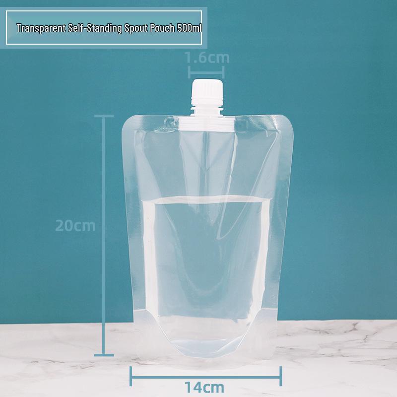 

Прозрачный дой-пак с носиком для сока, соевого молока и жидкой упаковки - Портативный пакет для воды на вынос