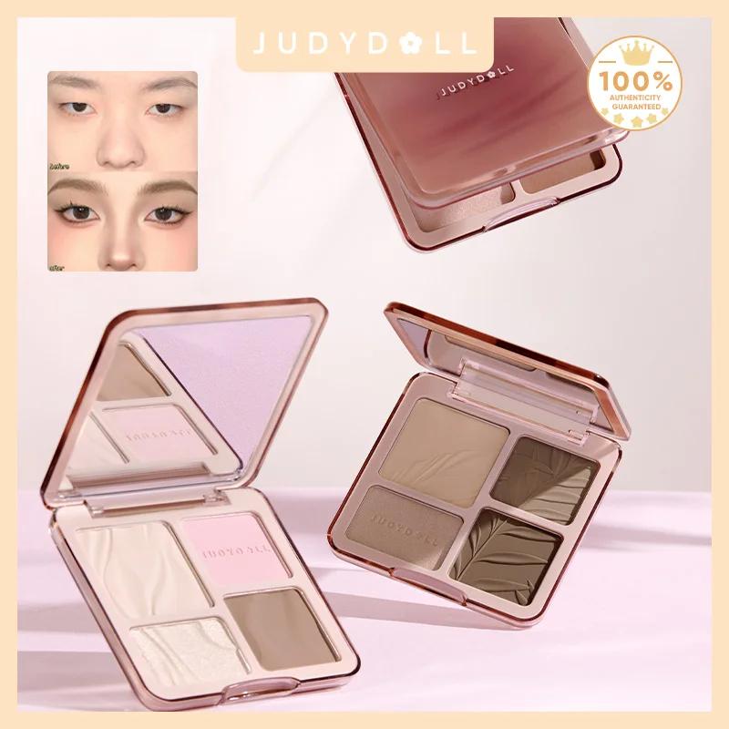 Judydoll Palette Highlighter & Contour, Opaca & Luminosa, Scolpisce & Definisce, Finish Naturale, Contorno Naso & Linea Mascella, Principiante