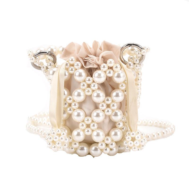 Adorable Korean Children's Mini Pearl Crossbody Bag For Spring Outings