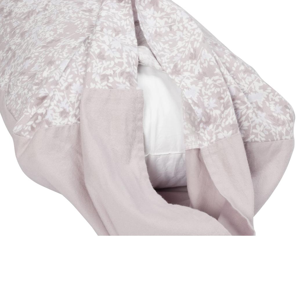 Nishikawa Poszewka Pasuje na poduszki do 63 x 43 cm Szeroki rozmiar Zmywalna Itorie Ciepła Szczotkowana Miękka Uspokajający Wzór Roślinny Wyprodukowano w Japonii Różowa PJ91309690