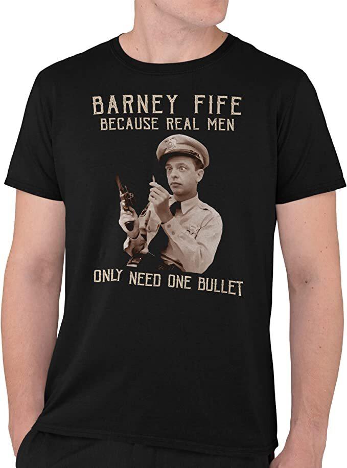 The Andy Griffith Show Barney Fife Because Real Men Only Need One Bullet T-shirt Unisex T-Shirt XXXL