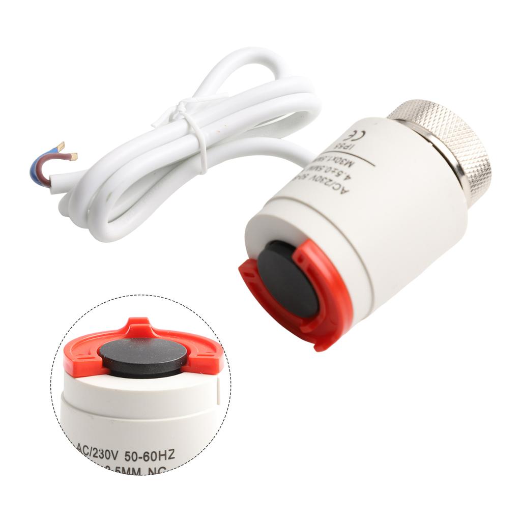 AC 230/220V Electric Actuator Heating Actuator Normally Closed Thermostatic Radiator Valve Brass Valve M30*.5