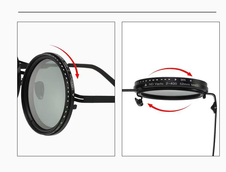 Ochelari de Soare Polarizați ND9 cu Blocare UV Ajustabili pentru Pescuit