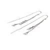 Silver Color Long Water Drop Tassel Earrings For Women Personalized Fashionable Daily Accessories Party Jewelry Birthday Gifts