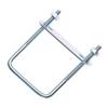 2Sets Iron Pipe U-clamp With Baffle Squa Bolt New Square Clamp