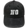 Neue Baseballkappe mit aufgesticktem Buchstaben NO, gewaschene Retro-Kappe für Männer und Frauen, Paar, lässiger Outdoor-Sonnenhut