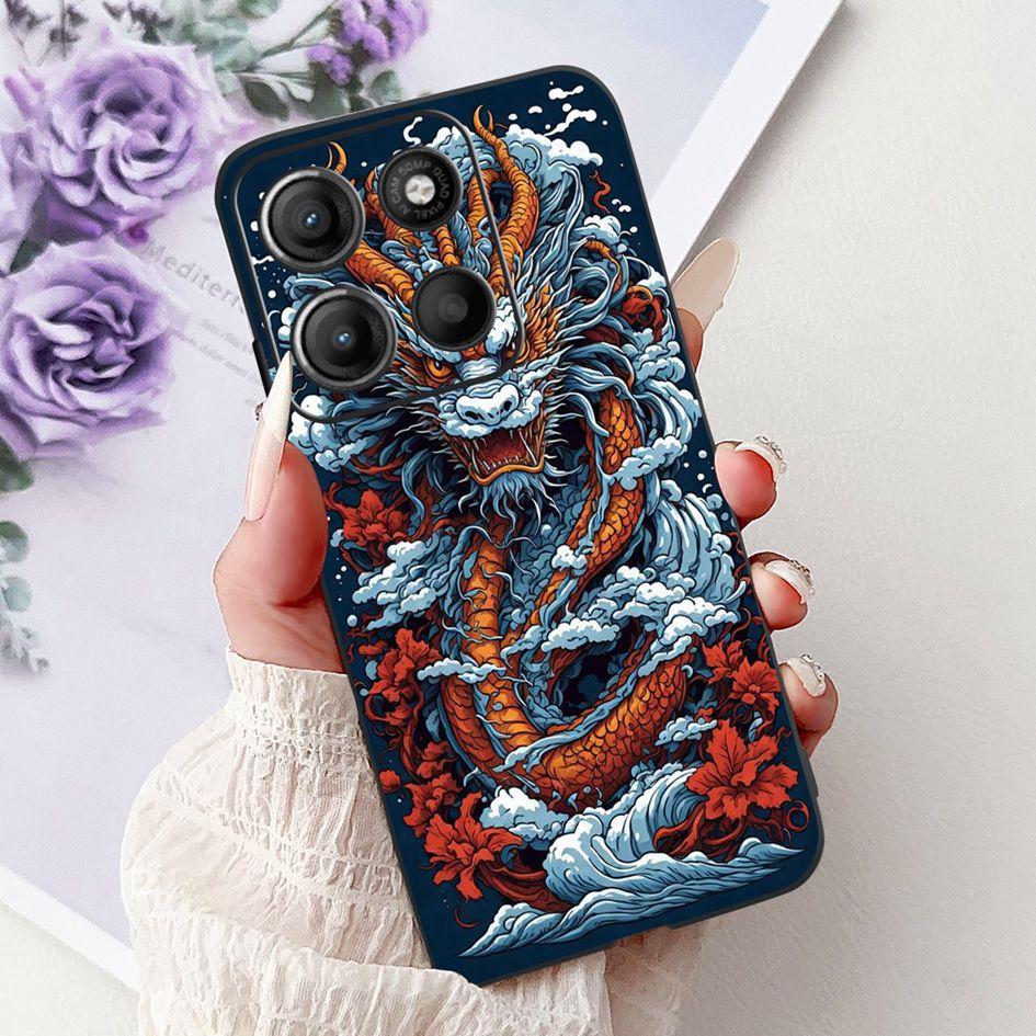 Silicone Case For Motorola Moto G15 G75 2024 Cover Cute Panda Lion Shockproof TPU Phone Cases For MotoG15 MotoG75 G 75 G 15 Etui