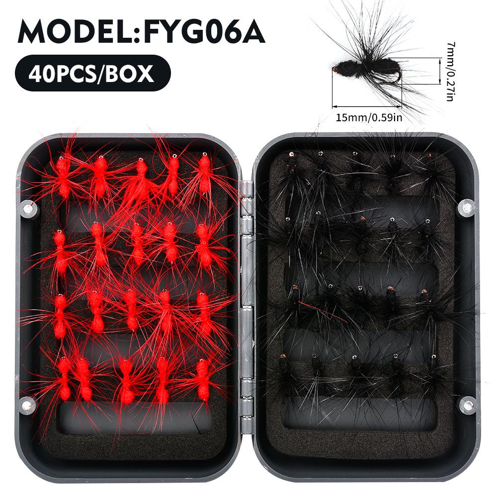 Micro Fly Fishing Hooks & Mosquito Ant Artificial Lures Set