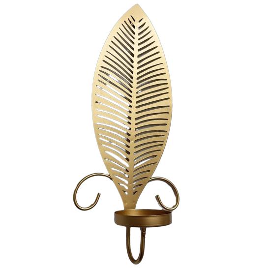 1/2Pcs Vintage Wall Sconces Candle Holder Hollow Feather Iron Art Tealight Candle Holder Living Room Bedroom Wall Decoration Candlestick