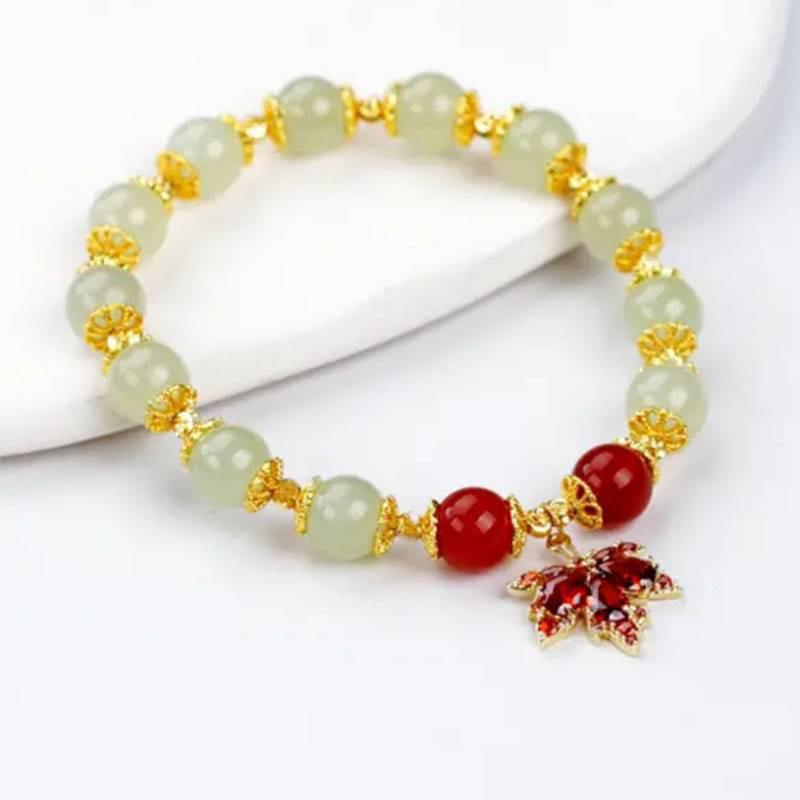 Imitation Hetian Jade Bracelet - Women's Retro Design, Elegant & Durable, Perfect Gift for Girlfriends.