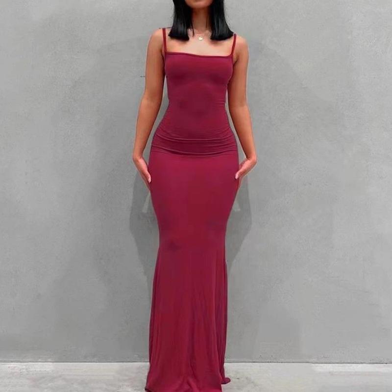 Strapless Dress, Women's Dress, Full-skirted Dress, Sexy And Form-fitting Long Dress