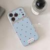Applicable To Apple 17 Mobile Phone Case, Advanced Sense Iphone15 All-inclusive Lens, Korean Anti-drop 16porm Blue and Red Polka Dot
