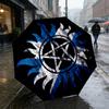 Supernatural Symbol 8 Ribs 3Fold Black Glue Uv Protection Umbrella Sun Protection Rainproof Compact Folding Umbrella For Travel Daily Use C92351