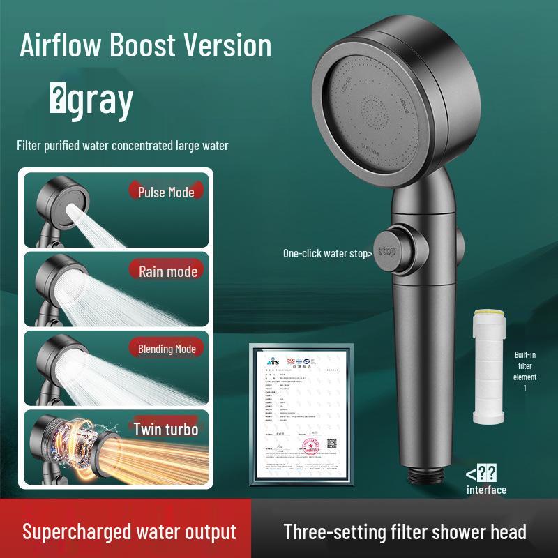 

Three-Speed Handheld Rain Shower Head