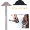 Woodworkers Edge Rule Stainless Steel Clear Scale Angle Measurement Tool 10 Inch