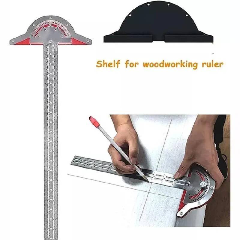 Woodworkers Edge Rule Stainless Steel Clear Scale Angle Measurement Tool 10 Inch