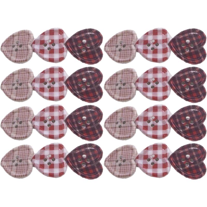 Sweet Check Love Button Hair Clip Side Bangs Girly Cute Duckbill Clip Hair Accessories