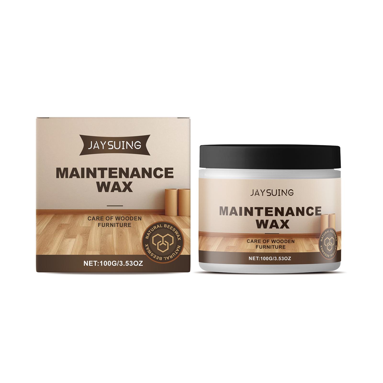 

Natural Beeswax Floor Polish Maintenance Cleaning Wood Floor Wax For Wood Furniture Protection Solid Wax Essential Wooden Care 1PCS