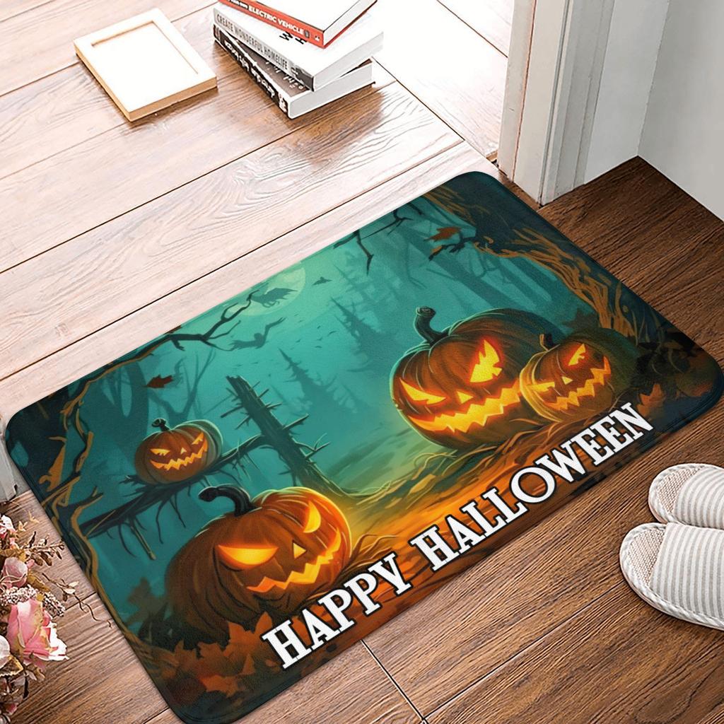 Halloween Doormat Anti-Slip Entrance Kitchen Bath Floor Door Mat  Bedroom Balcony Carpet Rug