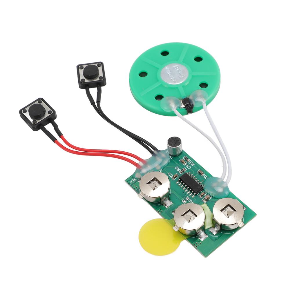Sound Recorder Module with Speaker 120 Seconds Music Or Voice Recording Module for Greeting Card