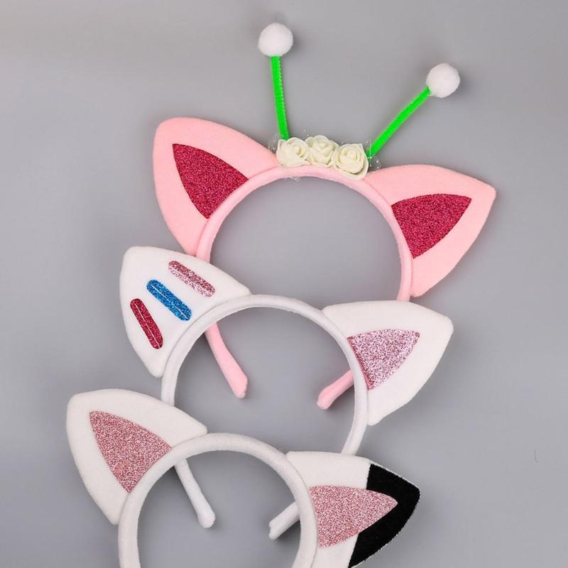 Halloween Cat Ear Hair Hoop Cute Live Broadcast Hair Holder Festival Headwear