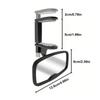 Baby Rear View Mirror for Car Clip On Sun Visor Accessories Adjustable Wide Angle Backseat Mirrors for Boys Girls Backseat