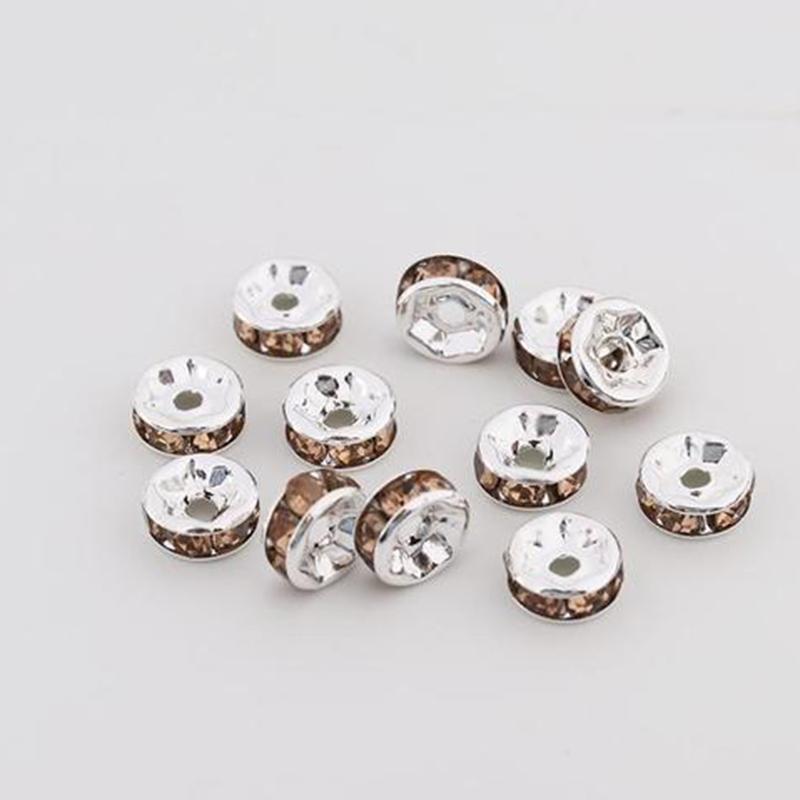 Louleur High Quality Rhinestone Crystal Beads Rondelle Loose Spacer Beads For DIY Jewelry Making Accessories Supplie Wholesale