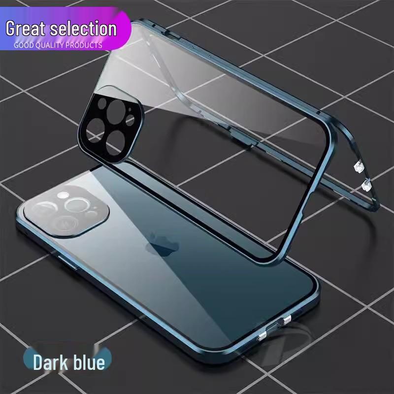 Coque Magnétique Double Face Apple 17 Pro Max avec Couverture Complète des Objectifs pour iPhone 16/13
