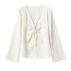 European and American Style, New Women's Clothing, Classic, Versatile, Foreign Style, Fashionable, Satin Lace-up Top