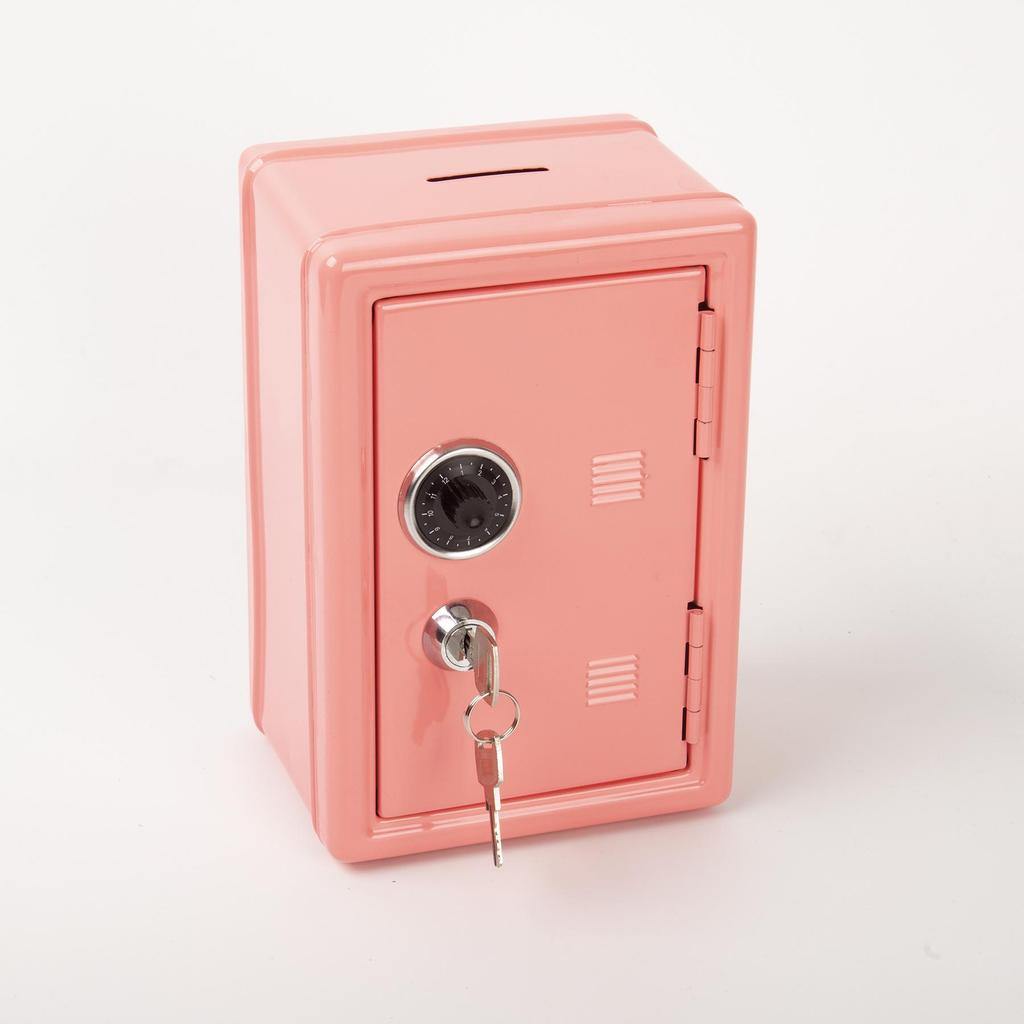 Portable Piggy Bank with Key Lock - Creative Coin Safe Storage Box
