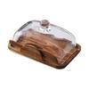 Exquisite Butterdose Holz Aufbewahrungstablett Backwerkzeuge Käse Frischhaltebox Teetisch