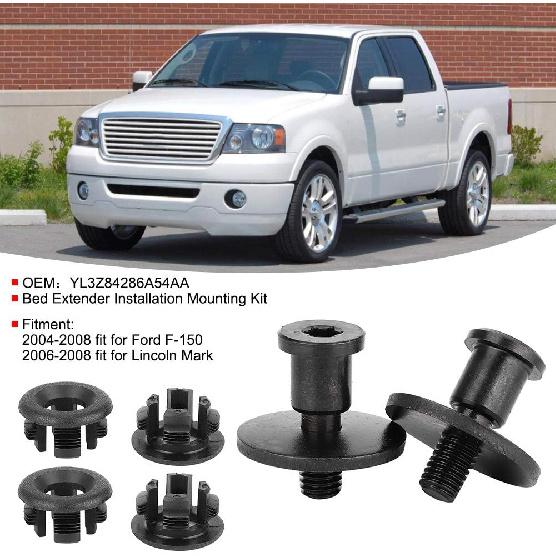 Bracket Mounting Kit, Bed Extender Installation Kit Mounting Hardware Set Fit for YL3Z84286A54AA (Black)