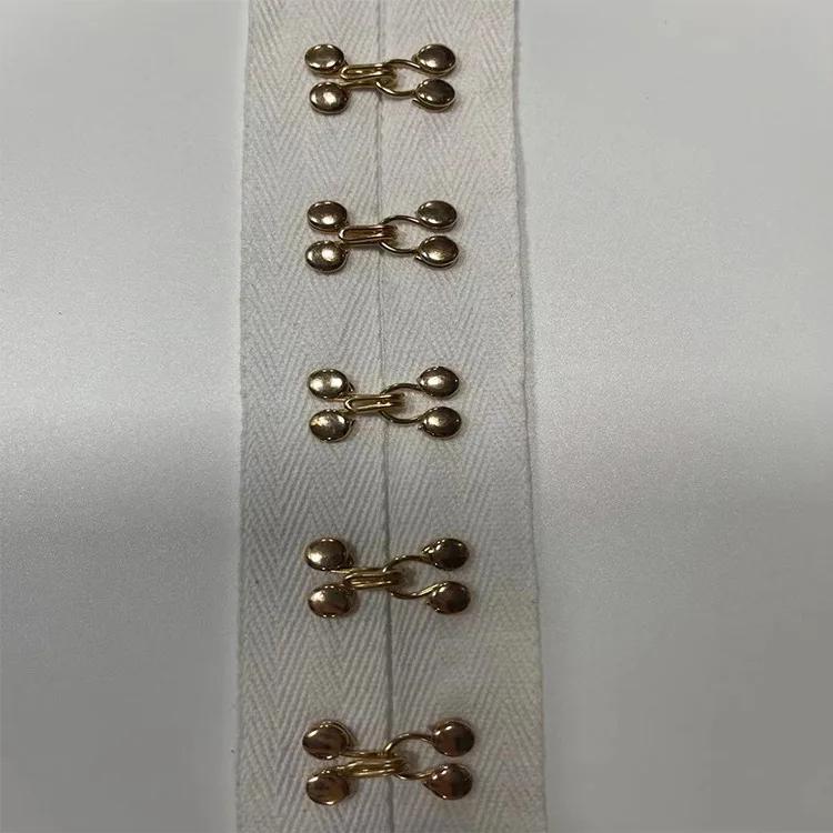 2 metry 4 cm široká Černá Bílá Bavlněný popruh Očko Kovová přezka Ořezávání Oděvy pro kutily Bytový textil Doplňky šití