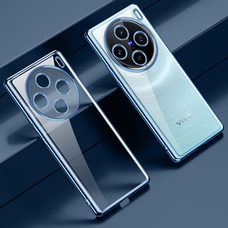 SULADA For vivo X100 5G Clear TPU Case Ultra-Thin Electroplating Phone Cover