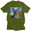 Custom Mens Big Floppa Funny Meme T Shirts ShortSleeve Cotton Tshirt Tshirt Leisure Caracal Cat Tees Clothes