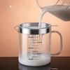Glass Oil Filter Pot Container with Strainer, Cooking Oil Storage Can with Fine Mesh Filter and Scale, Lid  Kitchen oilcan