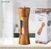WXCOO Salt and Pepper Grinder Adjustable Ceramic Pepper Mills Manual Solid Wood Pepper Shakers Grinder for Kitchen Utensils