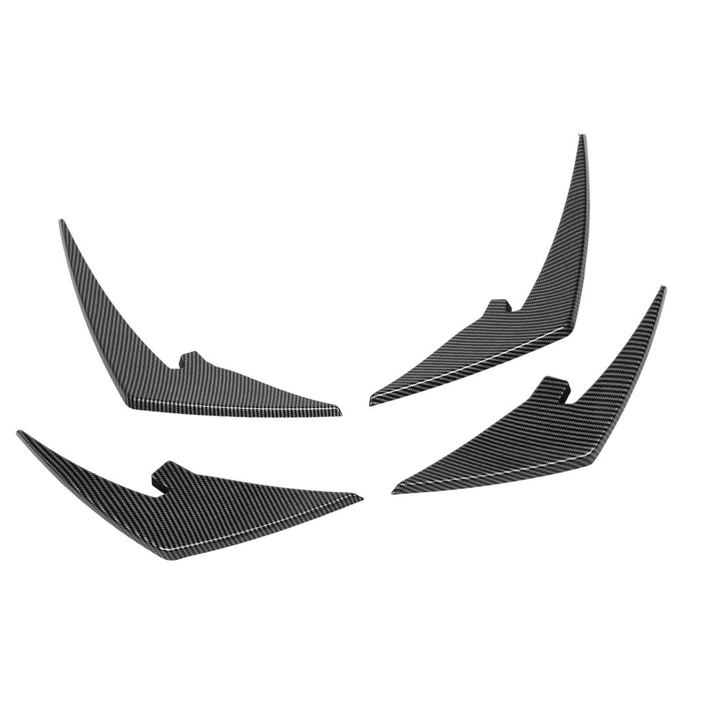 4pcs Front Bumper Splitter Fins ABS Light Weight Front Bumper Body Spoiler Canards Trim for M3 M4   G81 G82 G83