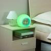 Ceas cu alarmă digital cu lumină colorată Funcția de detectare a temperaturii Amânare Ceas cu alarmă multifuncțional cu baterie
