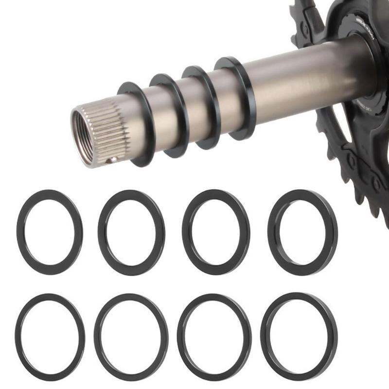 4Pcs 24mm 32mm Bike Intergrated Hollow Crankset Washer Bike Crank Cover Chain Wheel Spacers Cycling Repair Tool