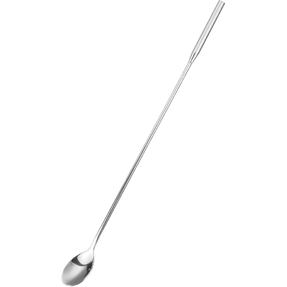 uxcell Long Handle Mixing Stirring Spoon, Stainless Steel Bartender Mixing Spoon Cocktail Stirrers, Bar Spoon Stirring Spoon (Length: 300mm/11.81",
