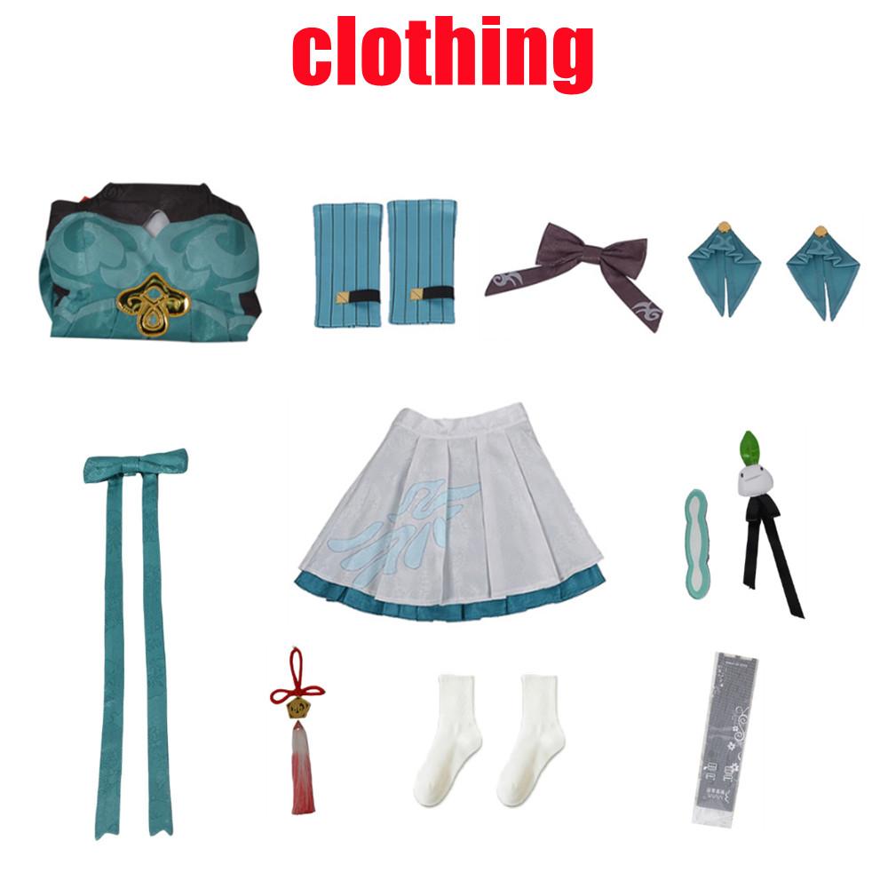 Joc Honkai Star Rail Qingque Costum Cosplay Rochie Uniforme Costum Tinuta Qing Que Accesorii Haina pentru petrecerea de Craciun de Halloween