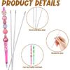 50Pcs 4.61in Stainless Steel Pen Bead Extender, Beaded Pen Supplies Rust-Resistance Stainless Steel Beads & Accessories Supplies Allowing Freedom to
